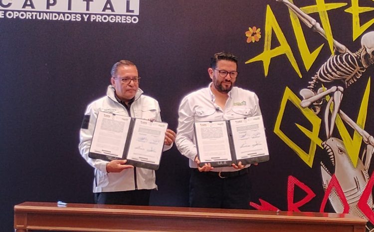 Toluca y Almoloya firman convenio para mejorar infraestructura