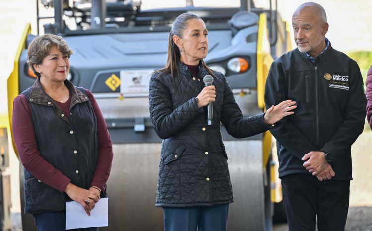 Entregan renes de pavimentación para el Oriente del Edoméx