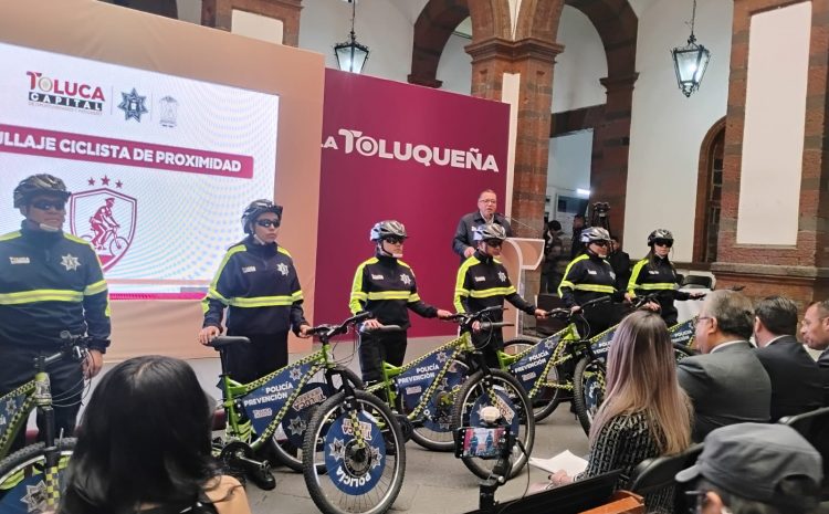  En Toluca patrullaje ciclista
