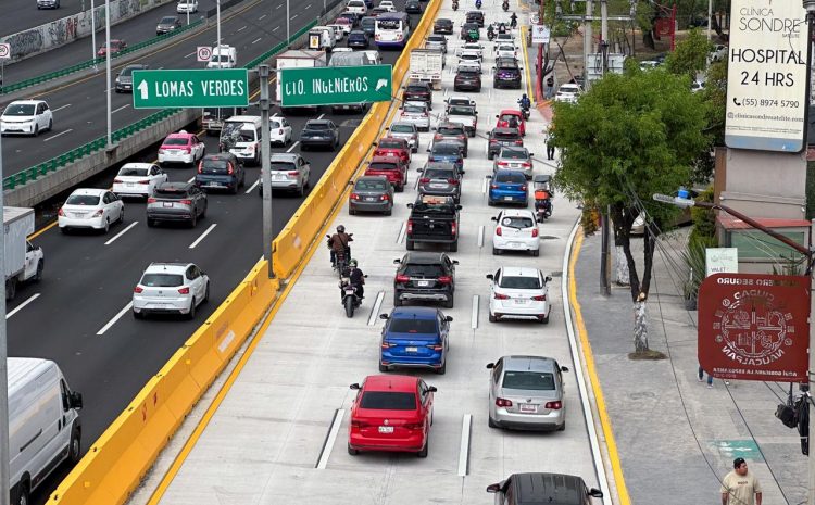  Rehabilitan Periférico Norte en Naucalpan