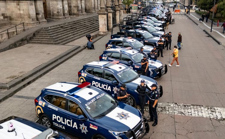  30 patrullas inteligentes para Toluca