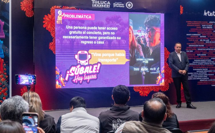  Toluca pone transporte para conciertos del Alfeñique